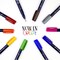 Tombow Fudenosuke Colors Hard Tip Brush Pens 10/Pkg-Assorted Colors